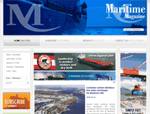 Tablet Screenshot of maritimemag.com